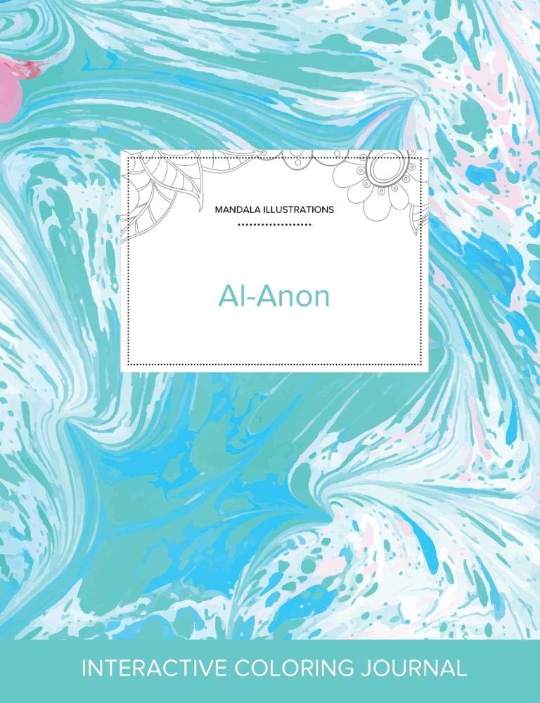 Adult Coloring Journal: Al-Anon (Mandala Illustrations, Turquoise Marble) Politics & History