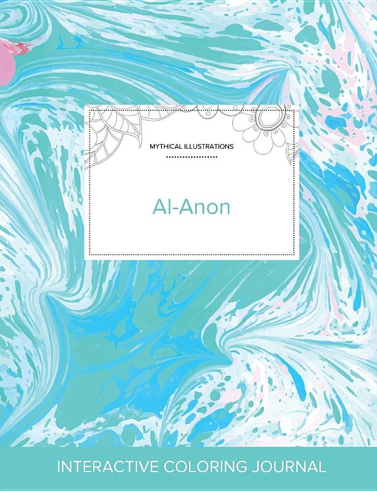 Adult Coloring Journal: Al-Anon (Mythical Illustrations, Turquoise Marble) Politics & History