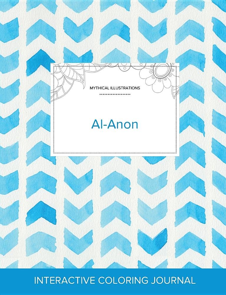 Adult Coloring Journal: Al-Anon (Mythical Illustrations, Watercolor Herringbone) Health, Nutrition & Fitness