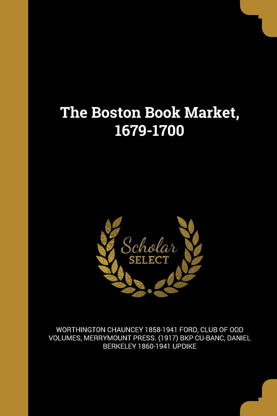 BOSTON BK MARKET 1679-1700 Social Sciences