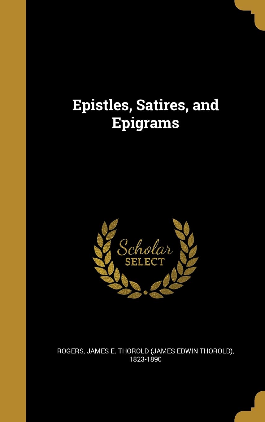 EPISTLES SATIRES & EPIGRAMS Film, Art & Culture
