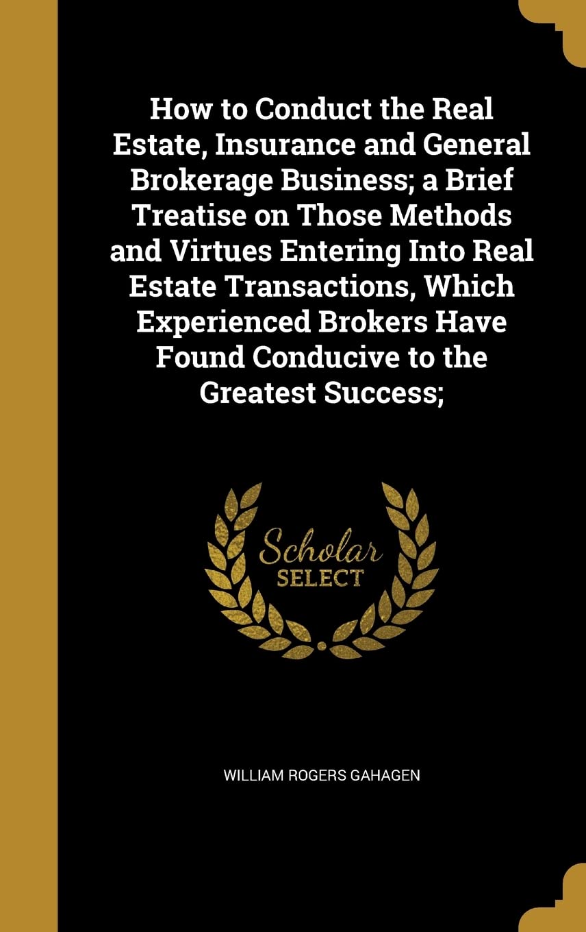 HT CONDUCT THE REAL ESTATE INS Business, Finance & Career