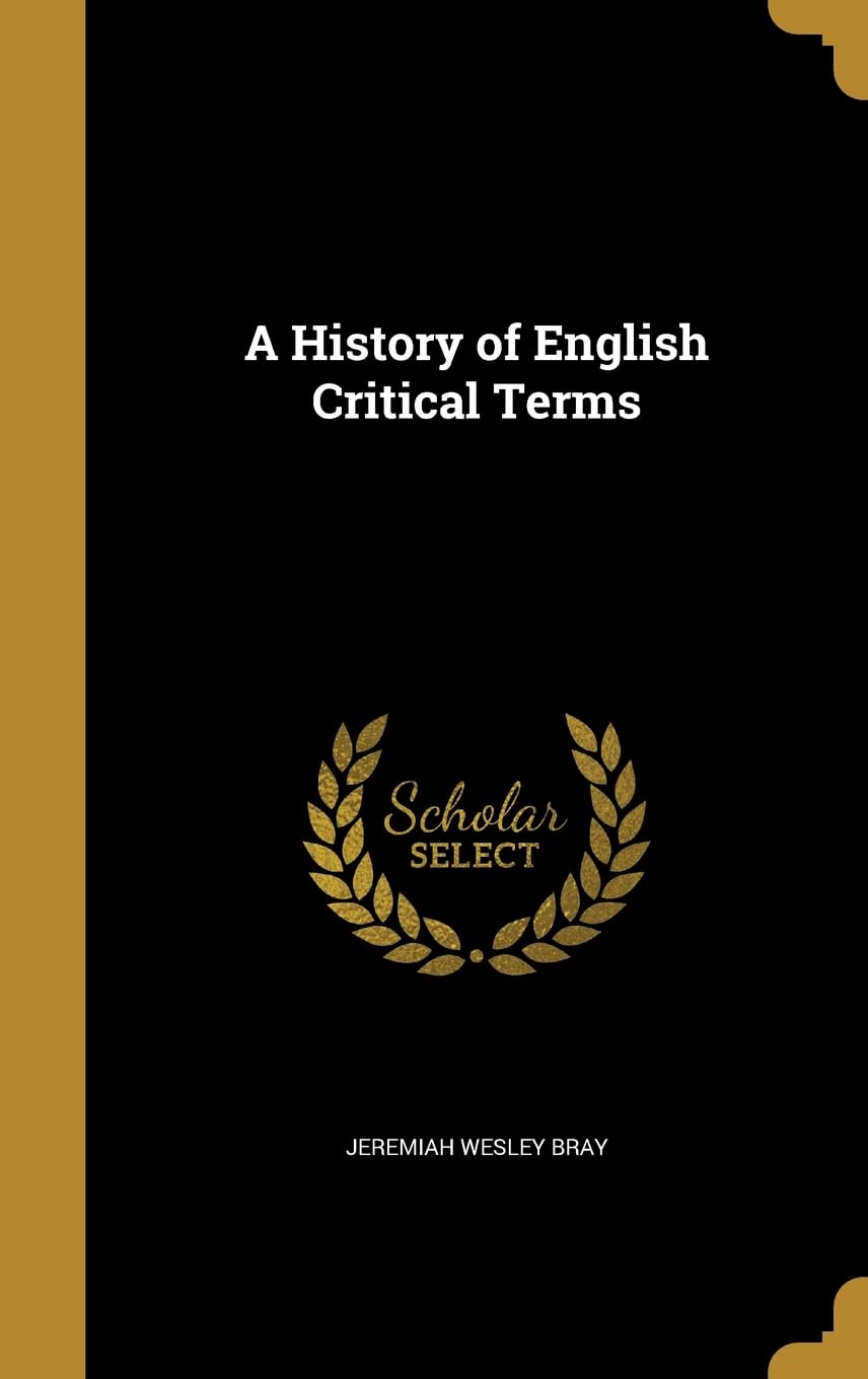 HIST OF ENGLISH CRITICAL TERMS Film, Art & Culture