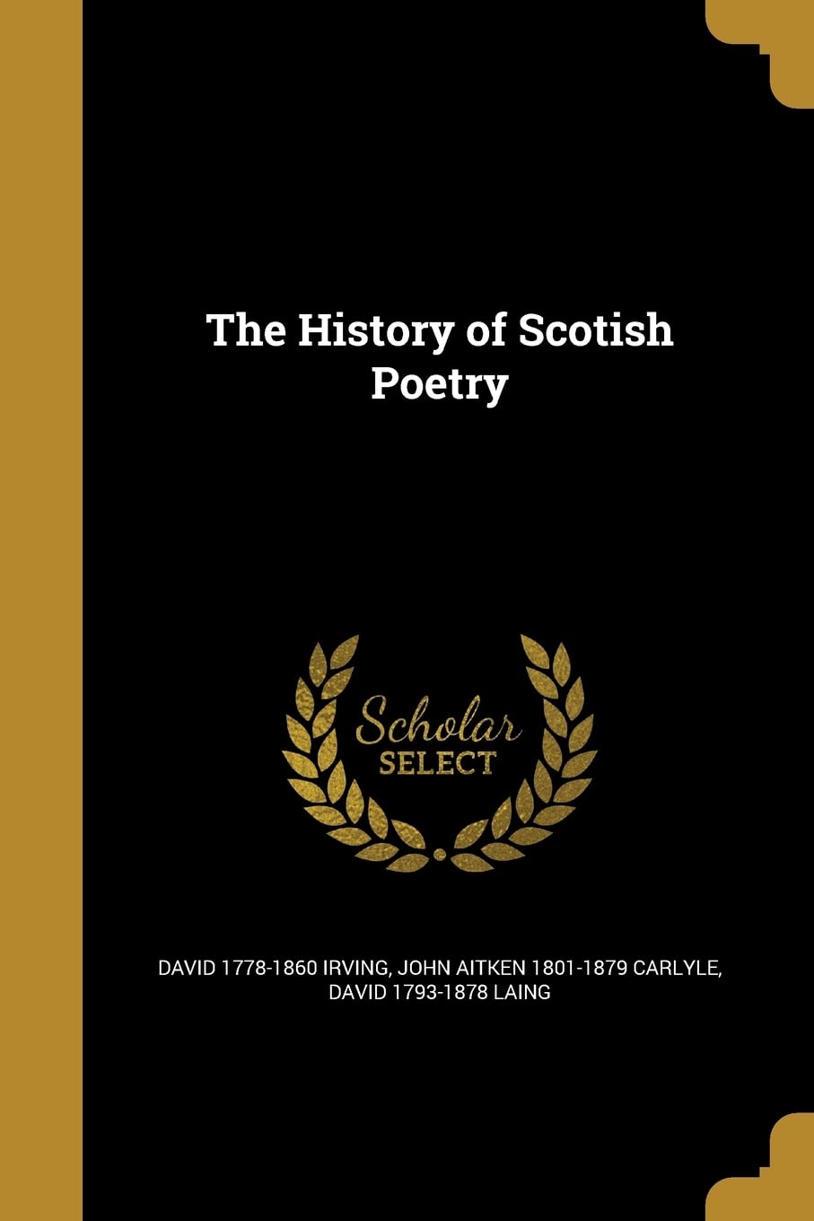HIST OF SCOTISH POETRY Social Sciences