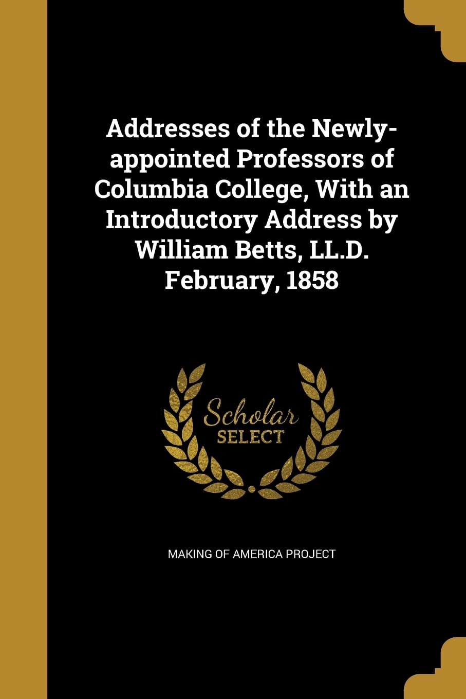 ADDRESSES OF THE NEWLY-APPOINT Social Sciences