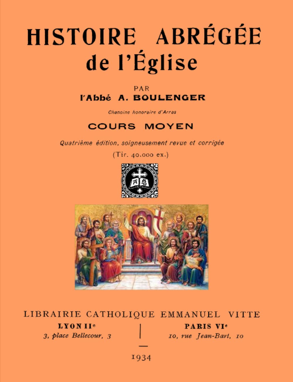 Histoire abrégée de l'Eglise (cours moyen) Politics & History