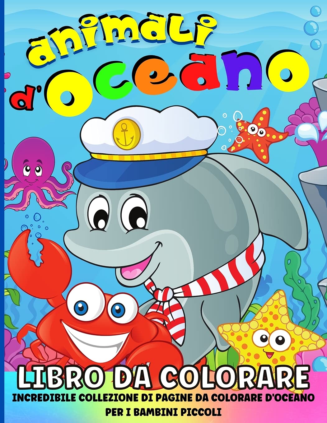 Animali Dell'oceano Libro Da Colorare Per Bambini Tiptoi & Games
