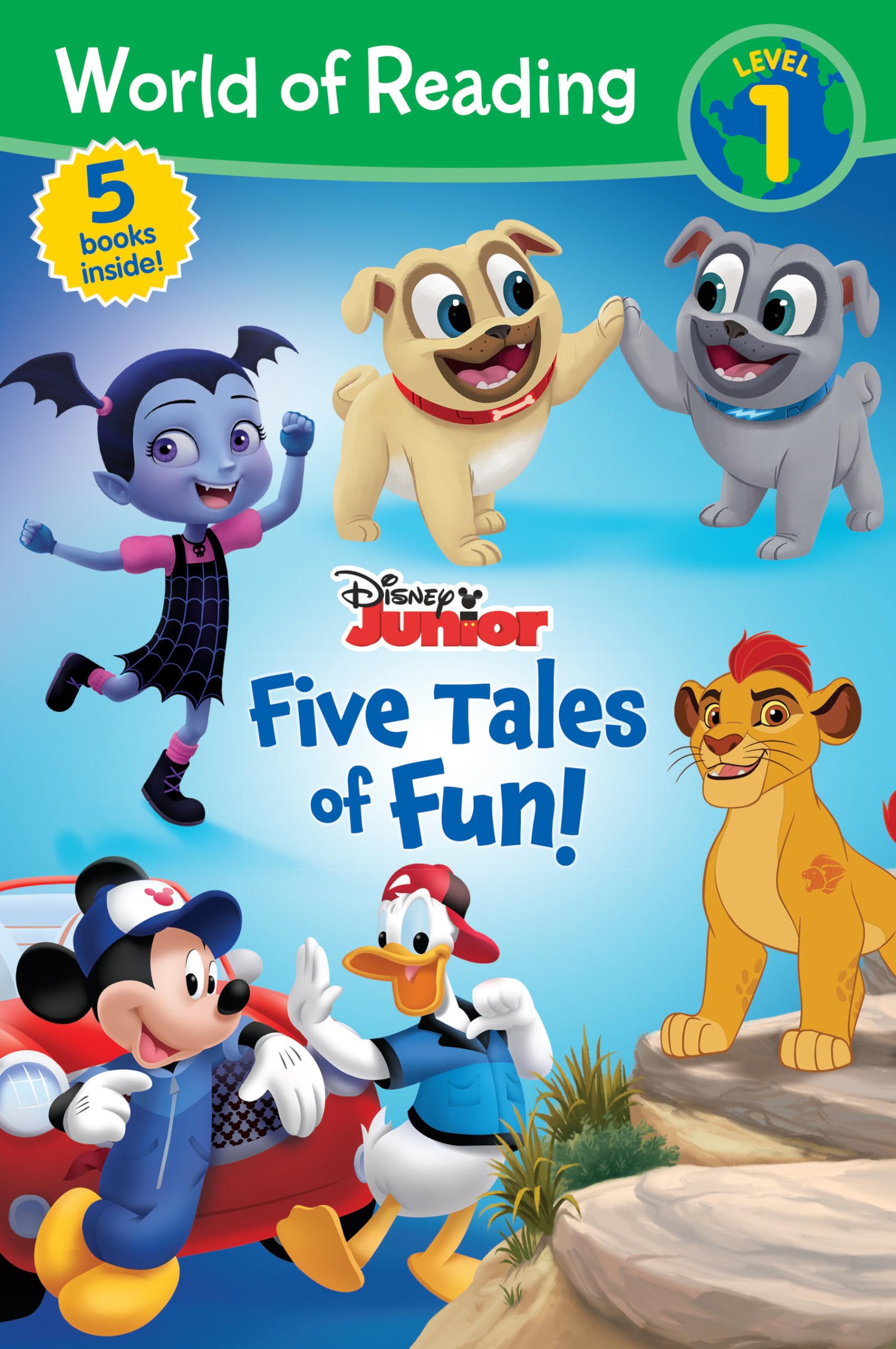 World of Reading: Disney Junior: Five Tales of Fun!-Level 1 Reader Bindup Novels & Short Stories