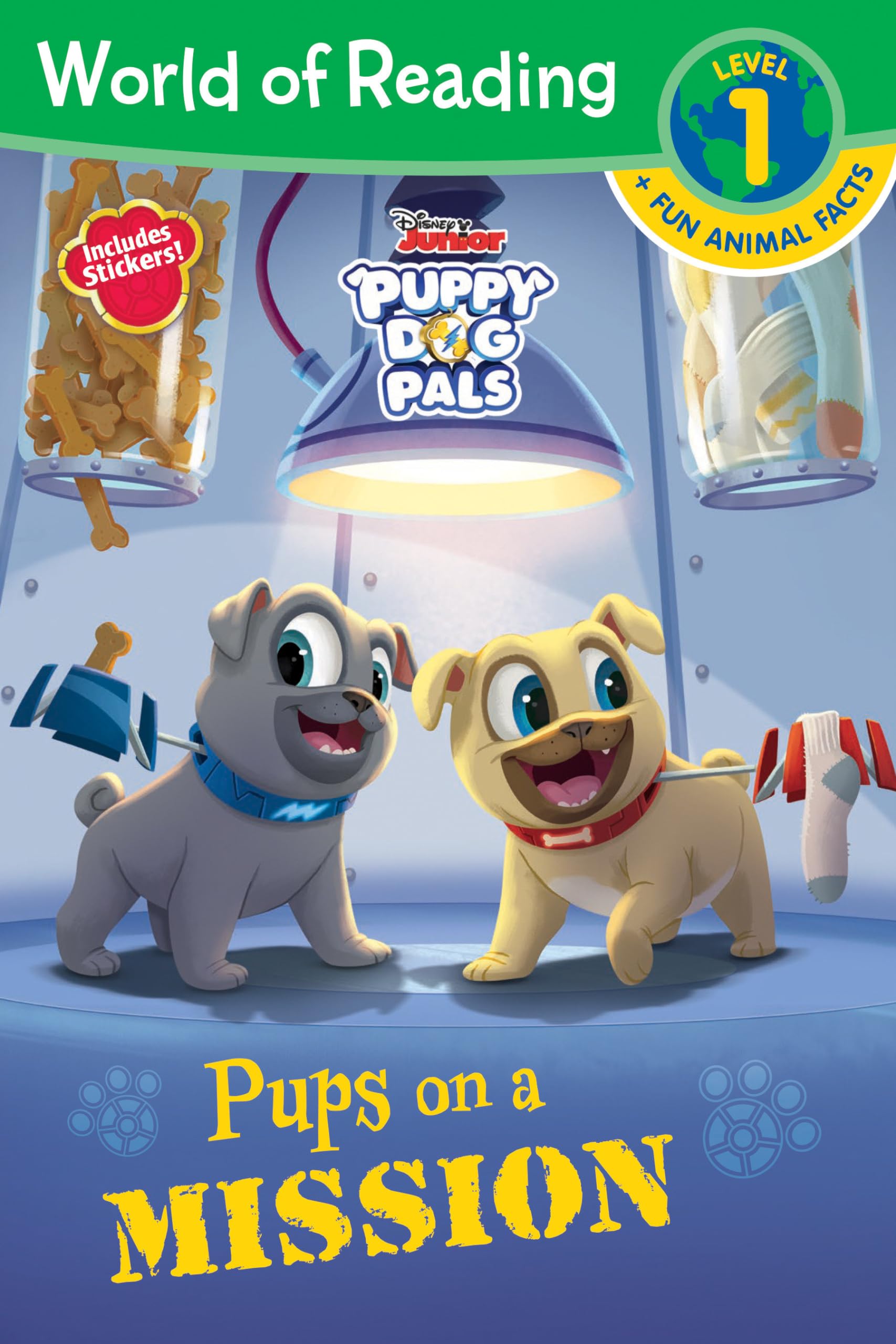 World of Reading: Puppy Dog Pals: Pups on a Mission-Level 1 Reader Plus Fun Facts book