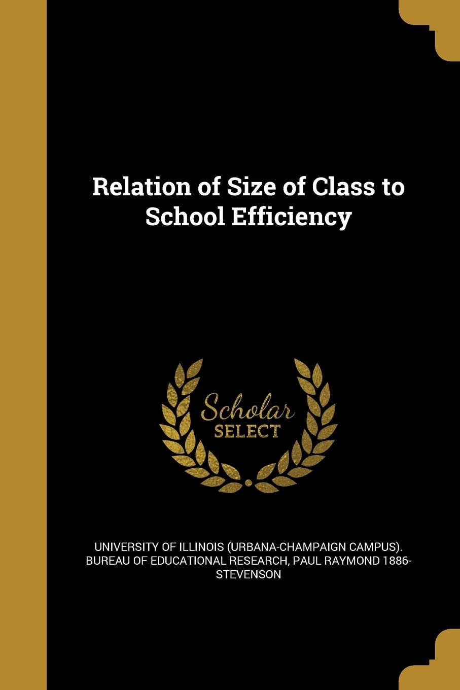 RELATION OF SIZE OF CLASS TO S Social Sciences