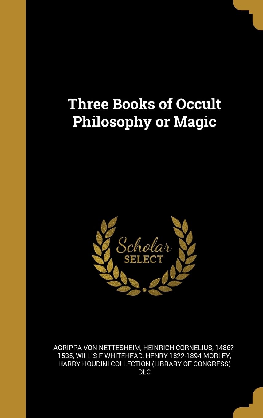 Three Books of Occult Philosophy or Magic book