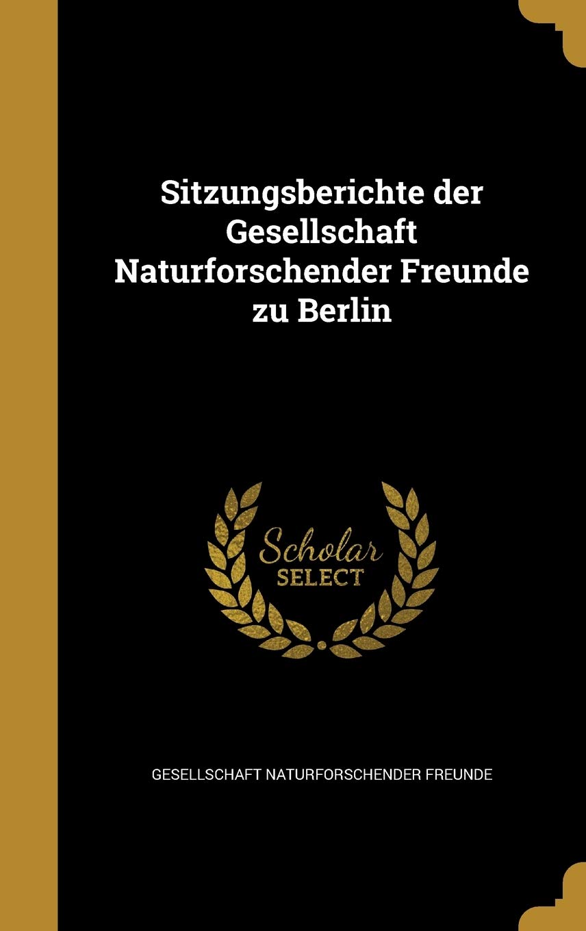 GER-SITZUNGSBERICHTE DER GESEL Film, Art & Culture