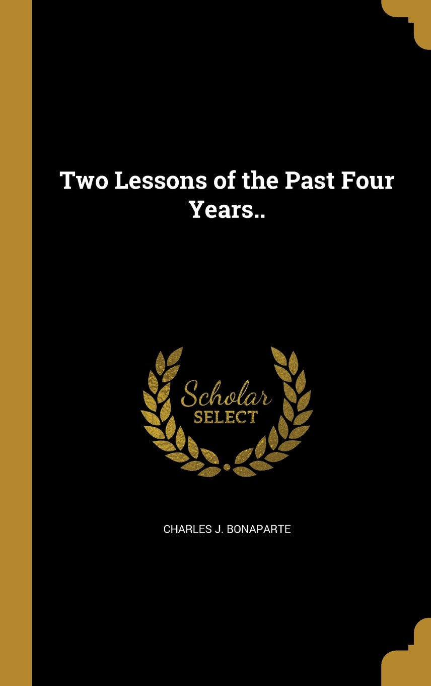 Two Lessons of the Past Four Years.. Books
