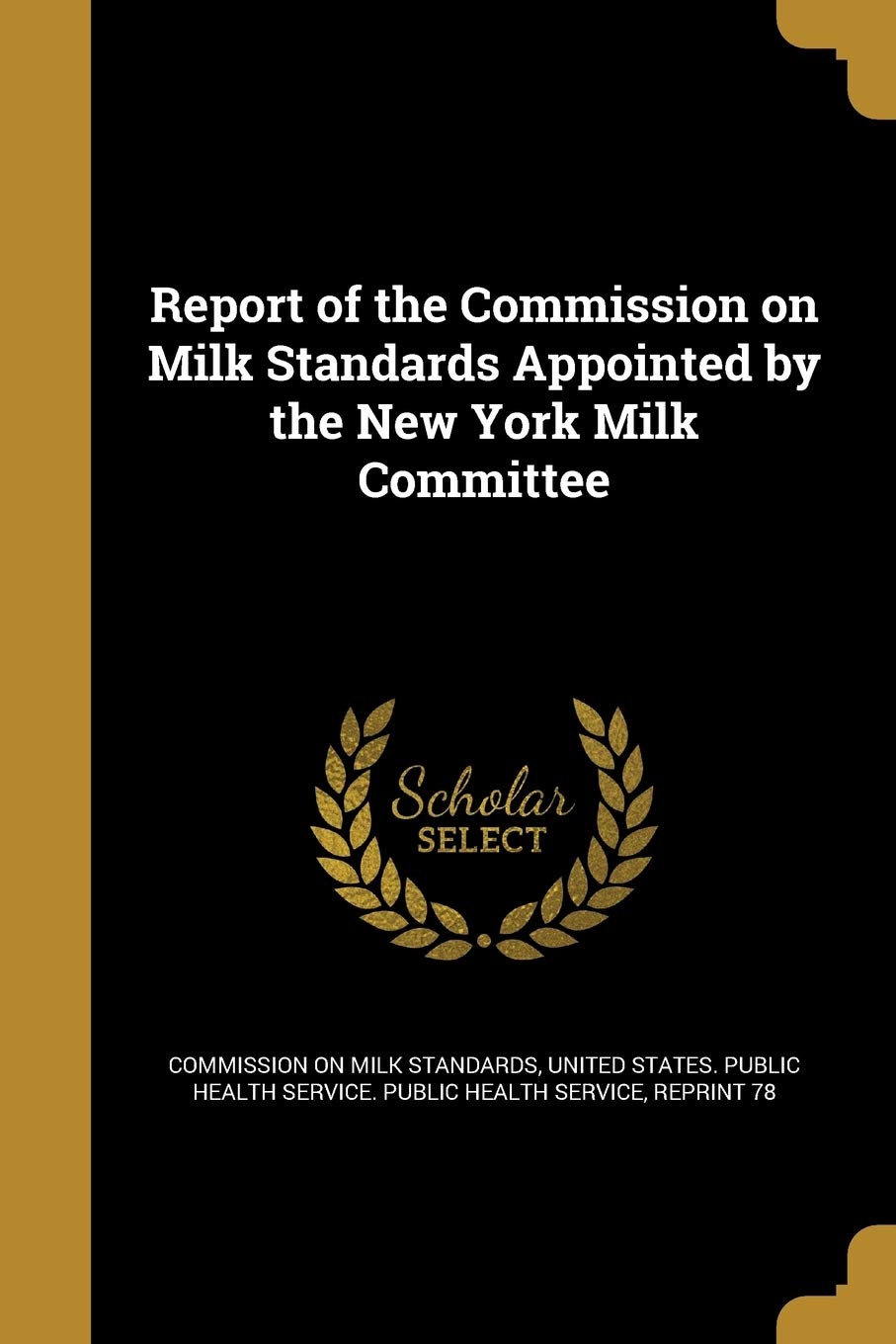 REPORT OF THE COMM ON MILK STA Social Sciences