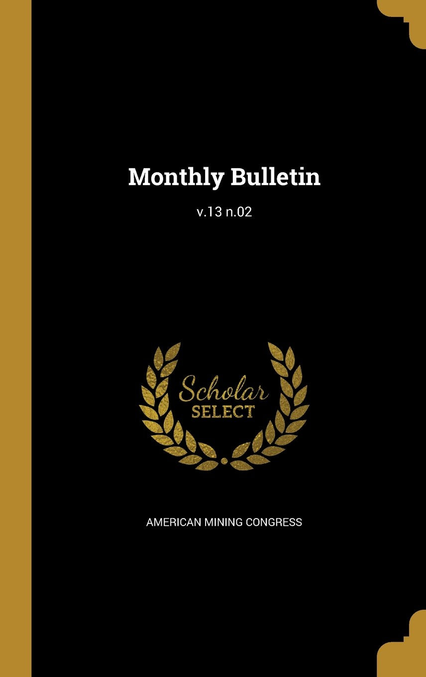 Monthly Bulletin; V.13 N.02 Books