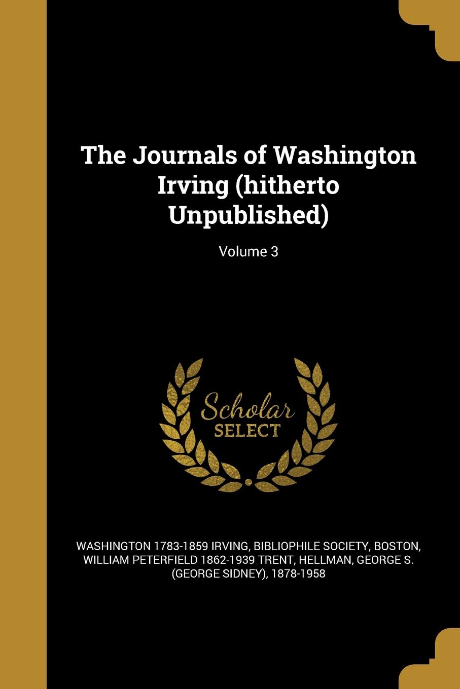 JOURNALS OF WASHINGTON IRVING Social Sciences
