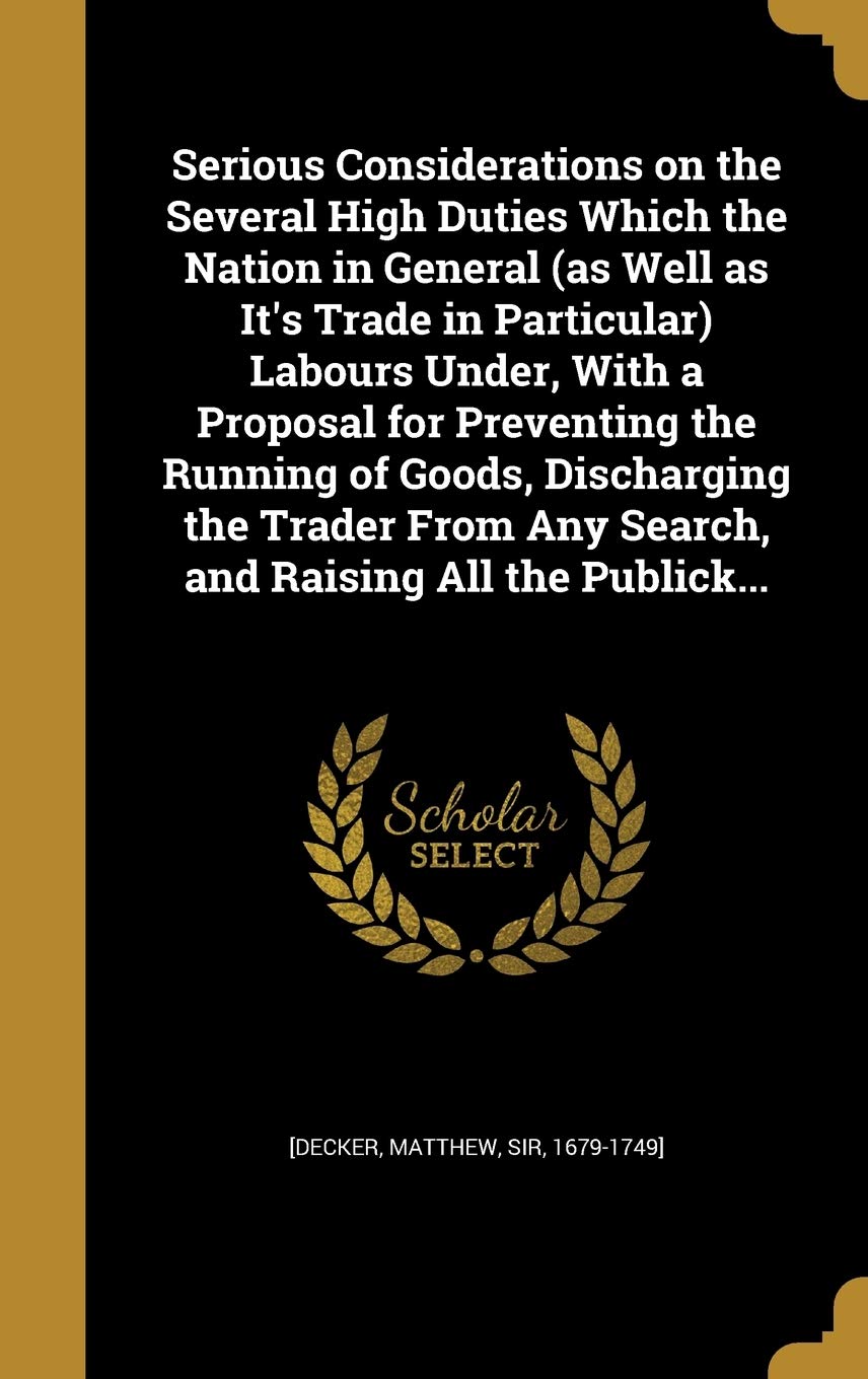 Product Image: SERIOUS CONSIDERATIONS ON THE