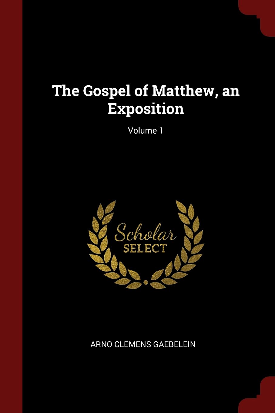 The Gospel of Matthew, an Exposition; Volume 1 Politics & History