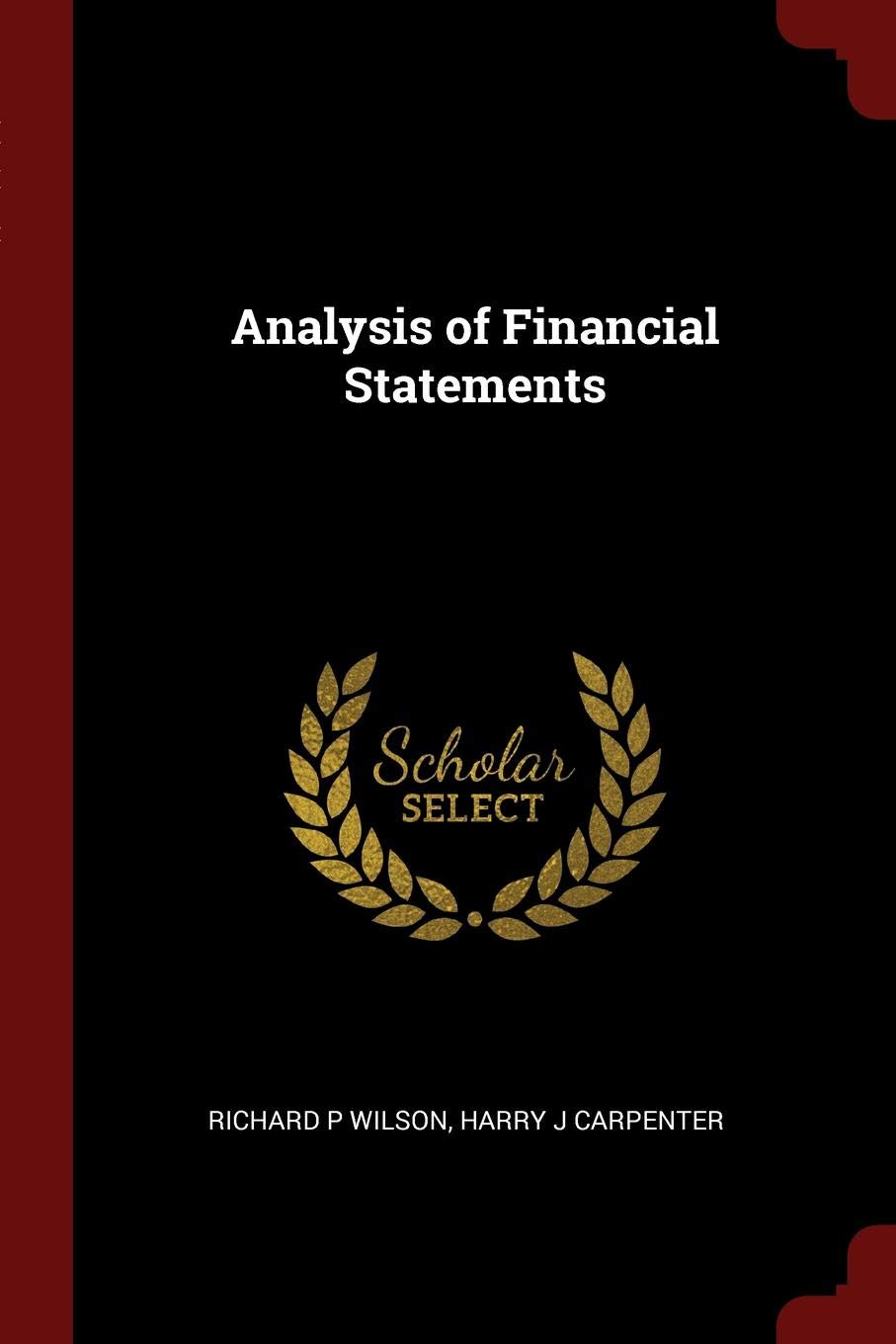 Analysis of Financial Statements Business, Finance & Career