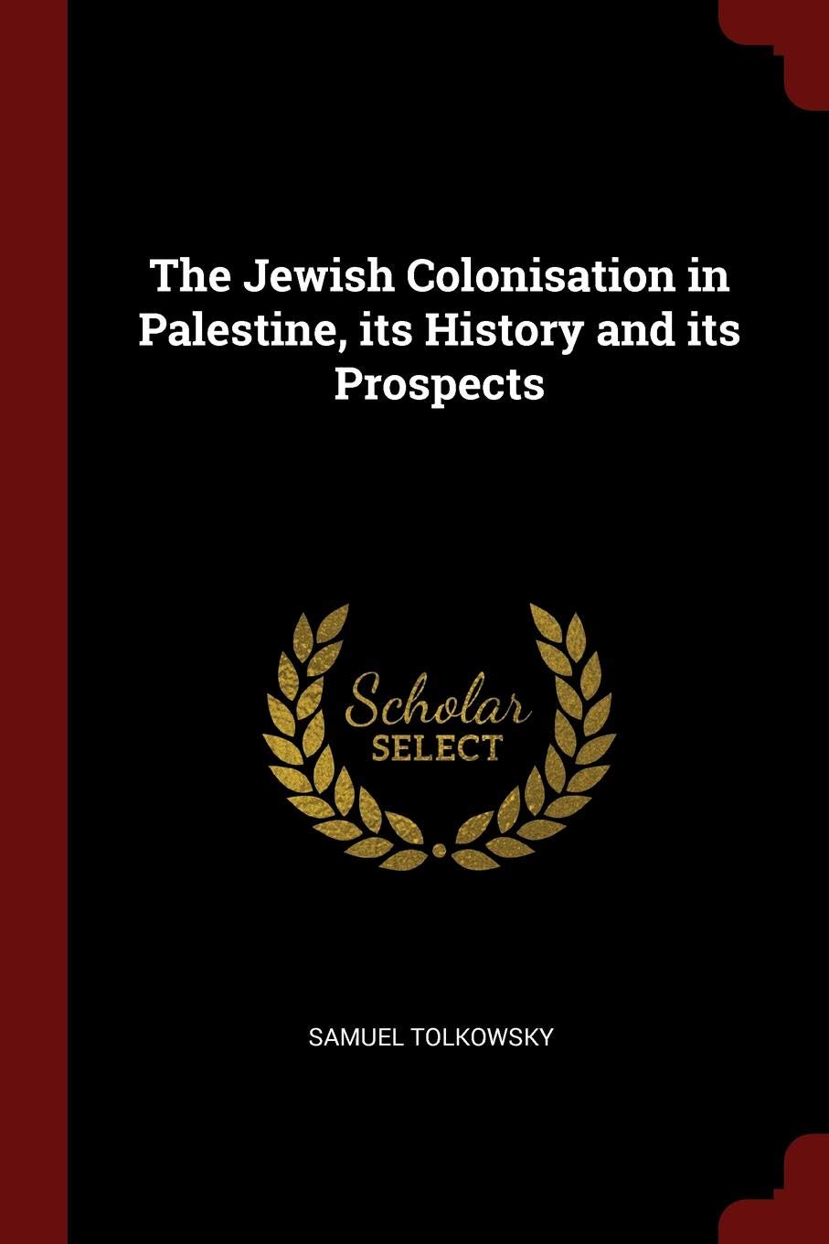 The Jewish Colonisation in Palestine, Its History and Its Prospects Politics & History