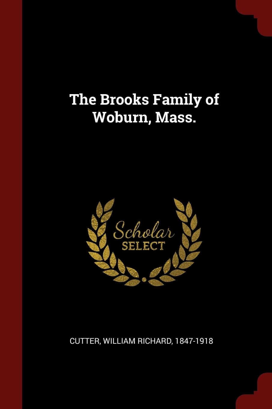 The Brooks Family of Woburn, Mass. Politics & History
