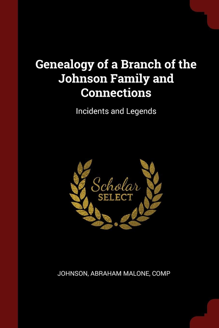 Genealogy of a Branch of the Johnson Family and Connections: Incidents and Legends Politics & History