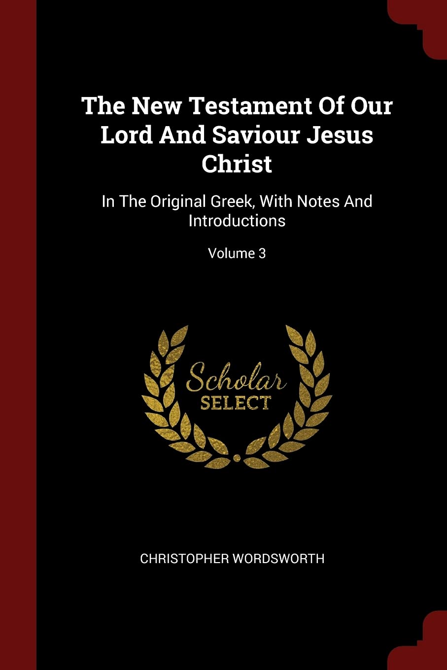 The New Testament of Our Lord and Saviour Jesus Christ: In the Original Greek, with Notes and Introductions; Volume 3 Politics & History