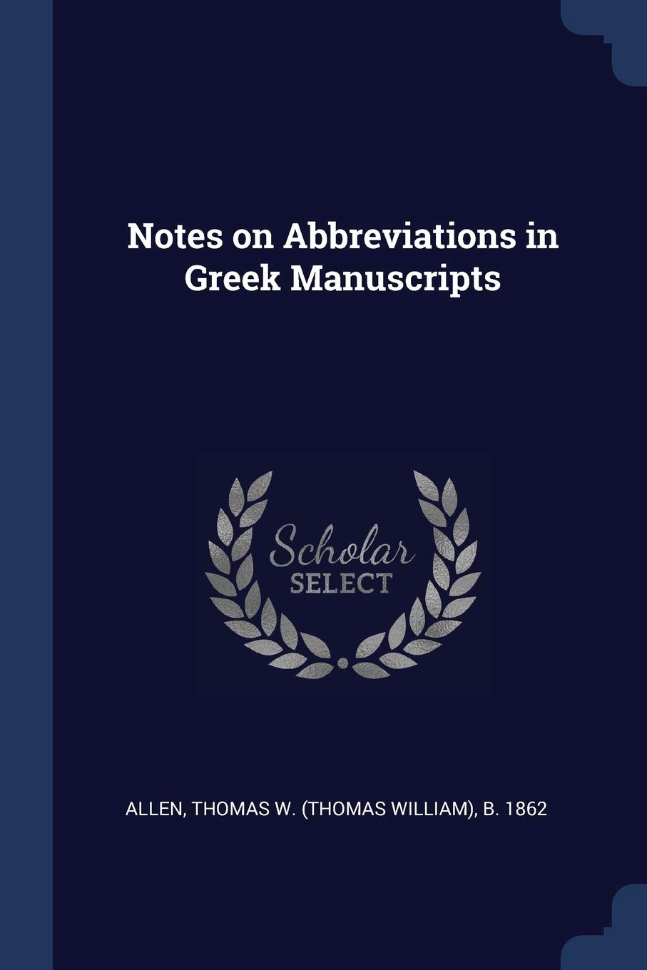 Notes on Abbreviations in Greek Manuscripts Politics & History