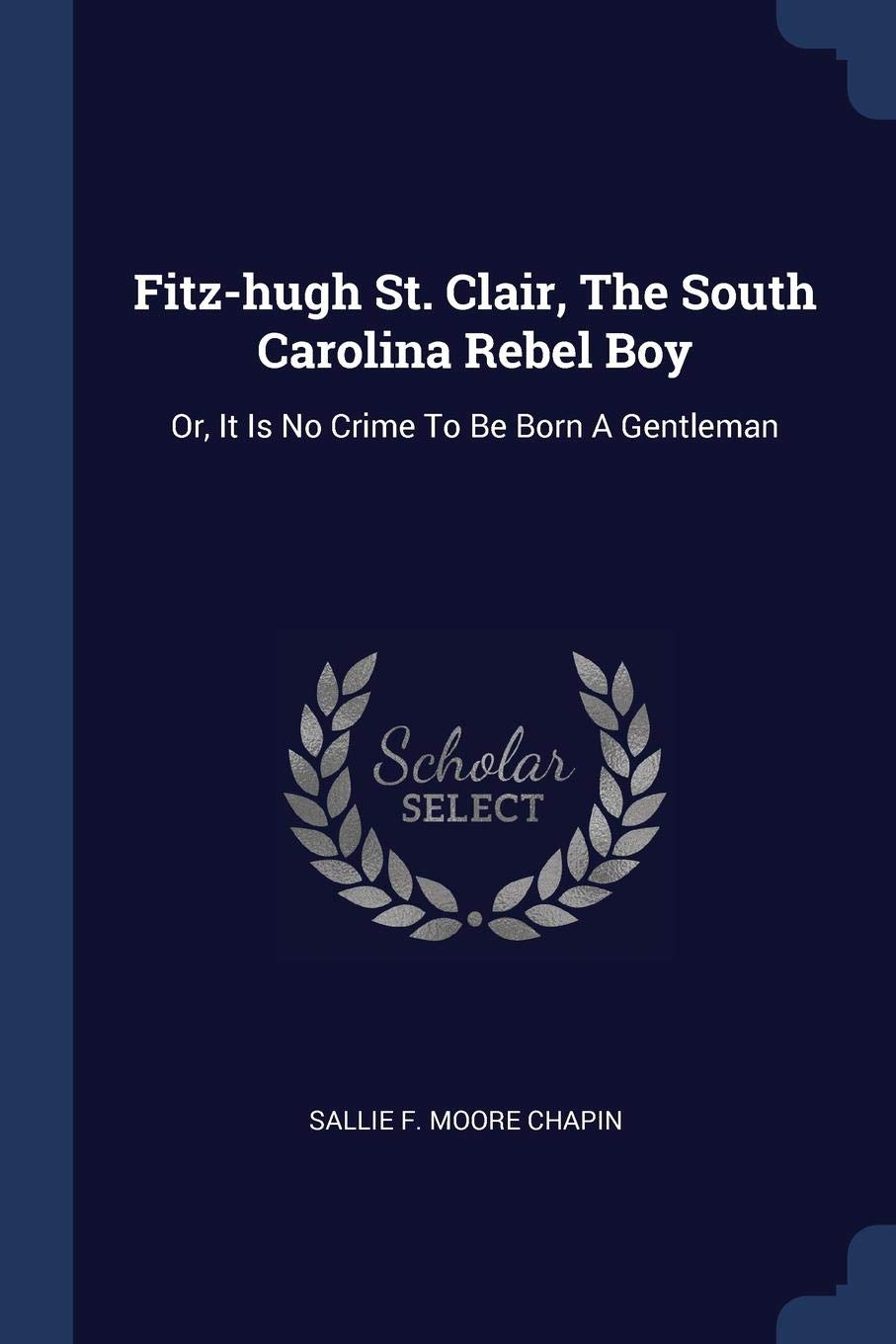 Fitz-hugh St. Clair, The South Carolina Rebel Boy: Or, It Is No Crime To Be Born A Gentleman Politics & History