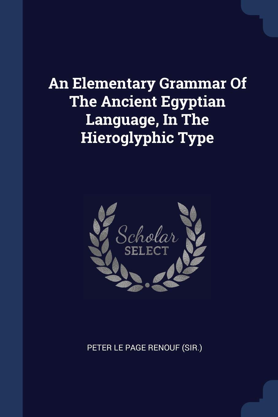 An Elementary Grammar Of The Ancient Egyptian Language, In The Hieroglyphic Type Politics & History