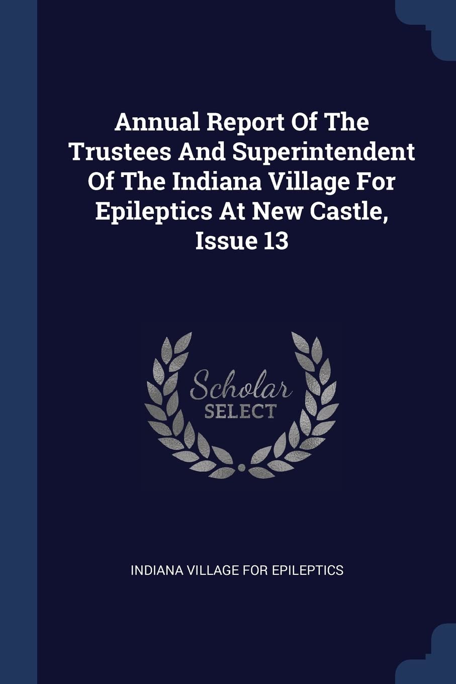 Annual Report Of The Trustees And Superintendent Of The Indiana Village For Epileptics At New Castle, Issue 13 Politics & History