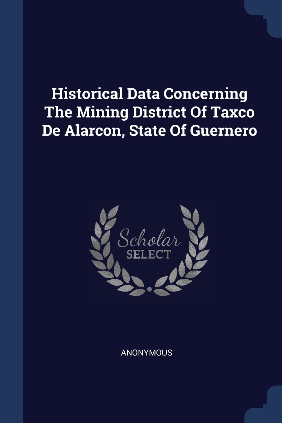 Historical Data Concerning The Mining District Of Taxco De Alarcon, State Of Guernero Politics & History