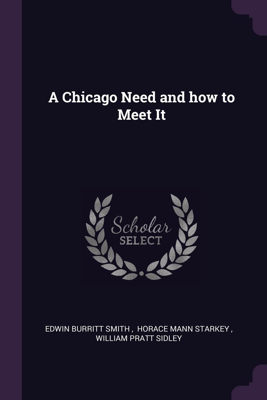 A Chicago Need and how to Meet It Politics & History
