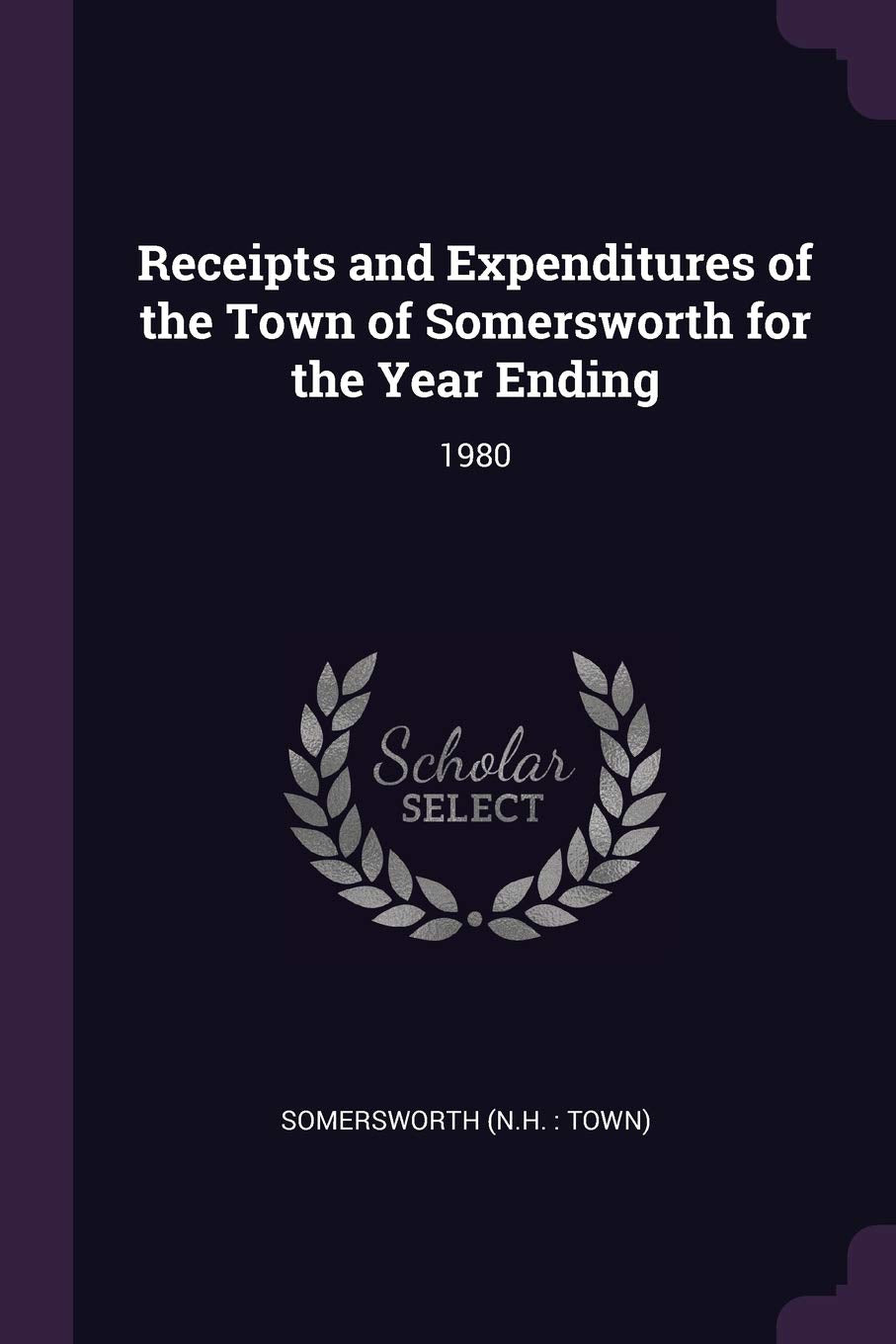 RECEIPTS & EXPENDITURES OF THE: 1980 Politics & History