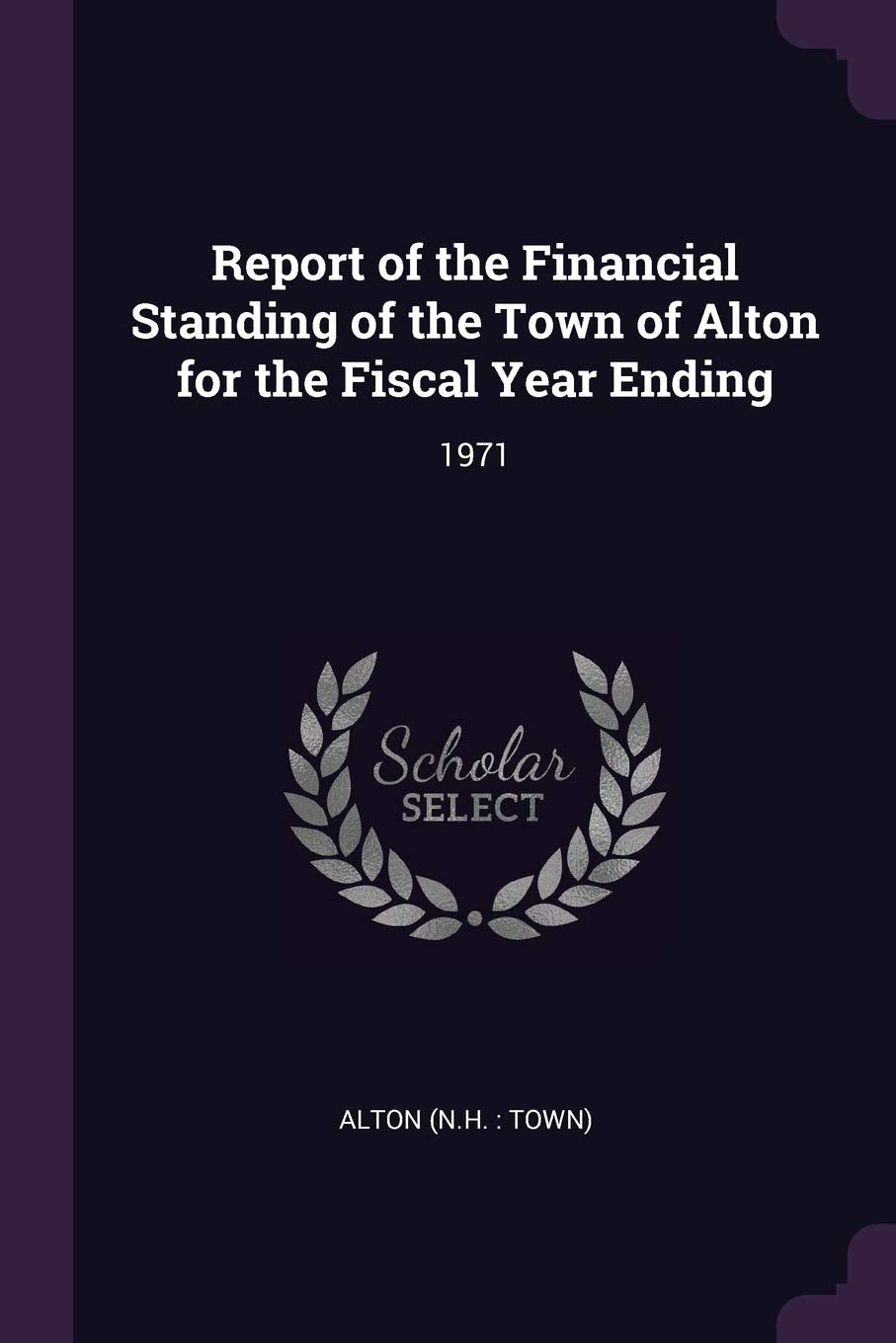 REPORT OF THE FINANCIAL STANDI: 1971 Books