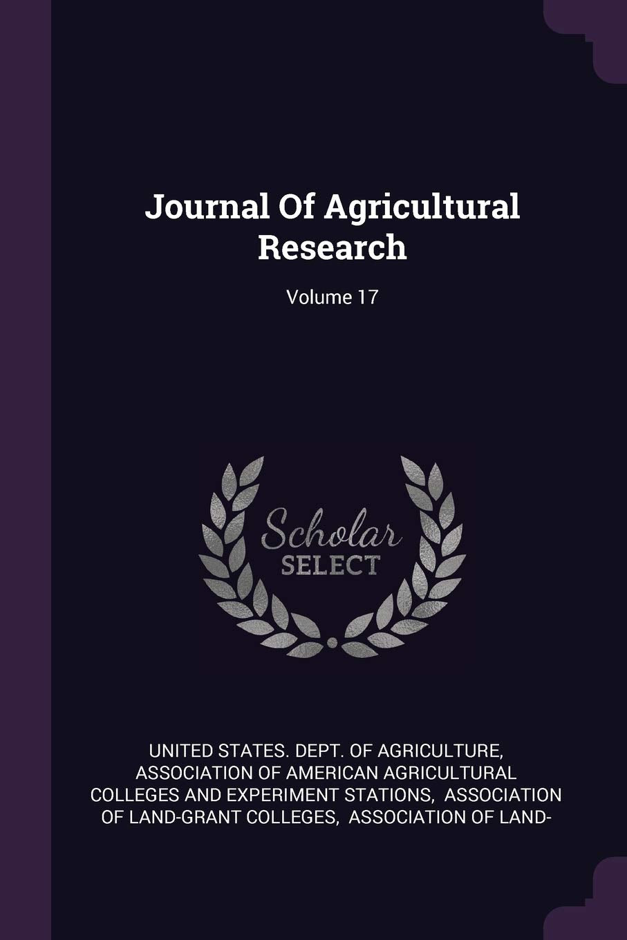 Journal Of Agricultural Research; Volume 17 Business, Finance & Career