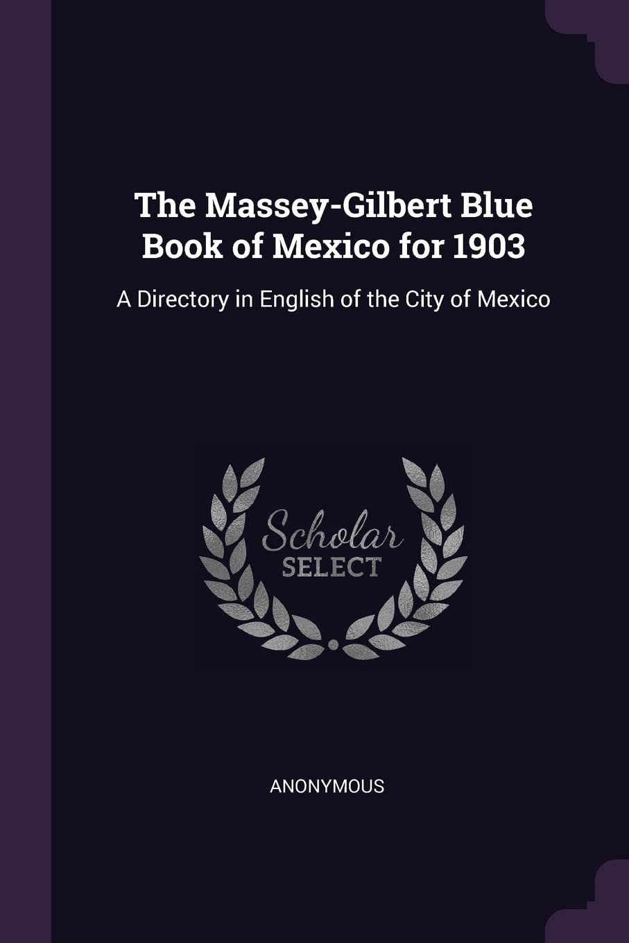 The Massey-Gilbert Blue Book of Mexico for 1903: A Directory in English of the City of Mexico Politics & History