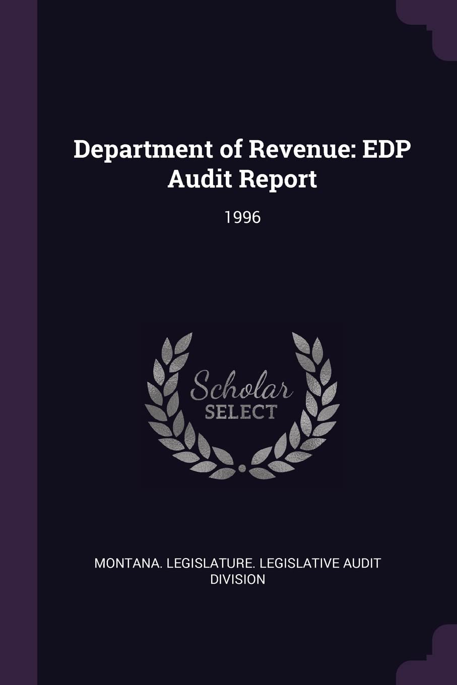 Department of Revenue: EDP Audit Report: 1996 Politics & History