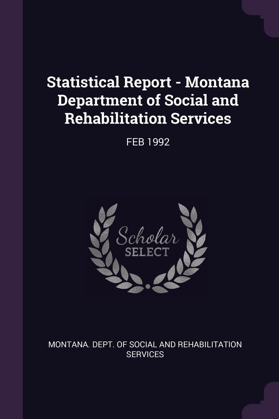 STATISTICAL REPORT - MONTANA D Books