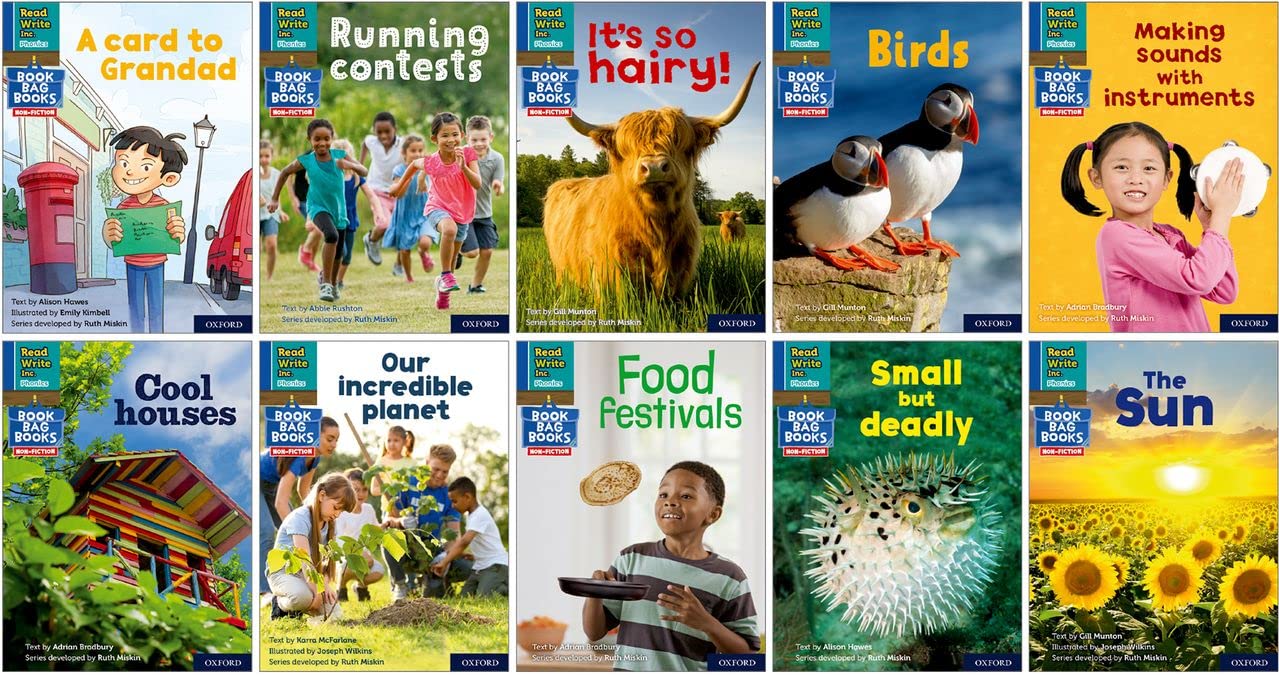 NEW Read Write Inc - Phonics Set 6 Blue Non-fiction Book Bag Books pack of 13 (1 of each title) (NC READ WRITE INC - PHONICS) Foreign Languages ​​& Dictionaries