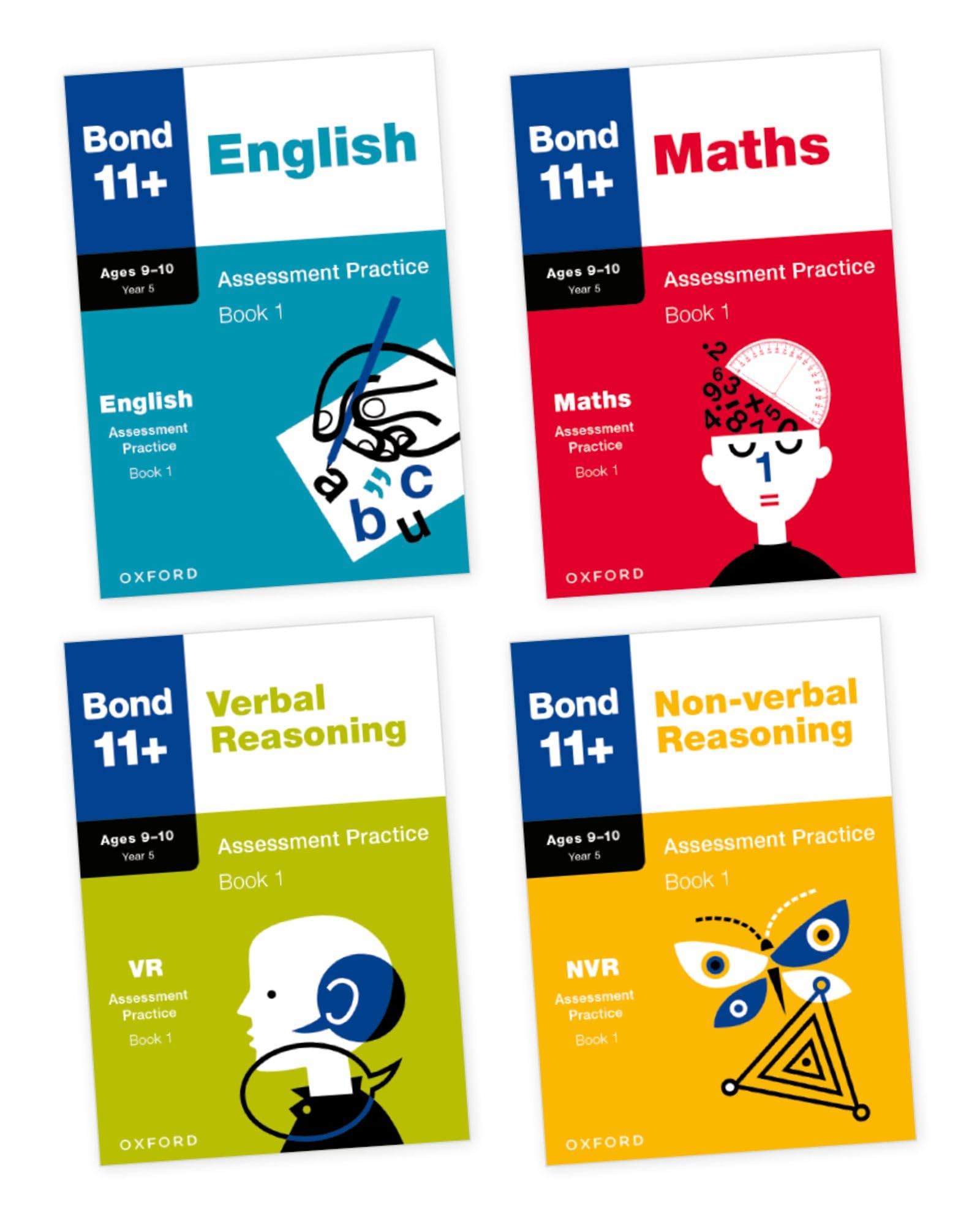 Bond 11+ Assessment Practice Papers Bundle for Age 9-10: English, Maths, Non-verbal Reasoning, Verbal Reasoning: Ready for the 2026 exam for GL Assessment & other 11 plus exams Non-fiction