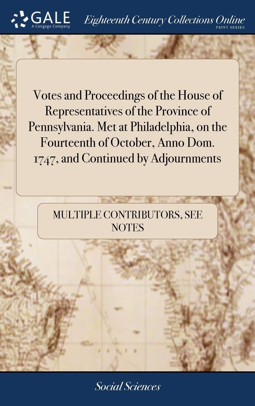 Votes and Proceedings of the House of Re Social Sciences