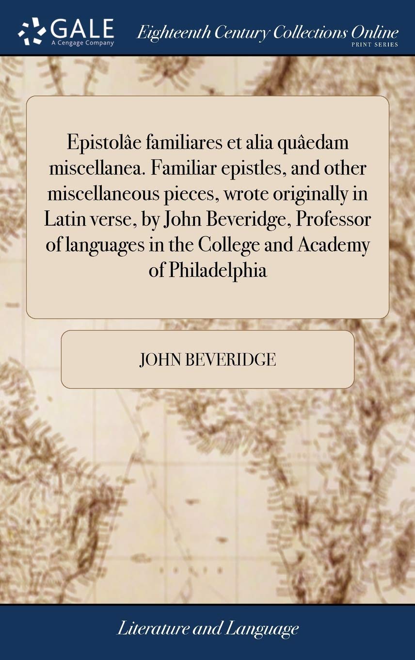 Epistolâe Familiares Et Alia Quâedam Mis Social Sciences