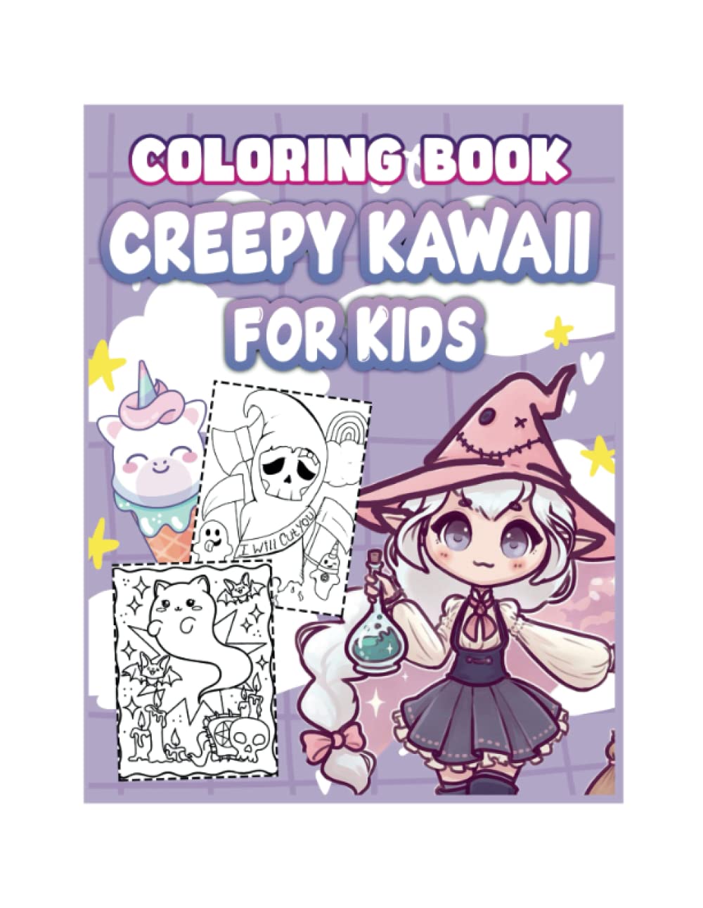 Creepy Kawaii for Kids: A Children's Coloring Book Features 80 Pages of Cute and Adorable Spooky Creepy Kawaii for Kids Ages 4 Years Old and up Novels & Short Stories