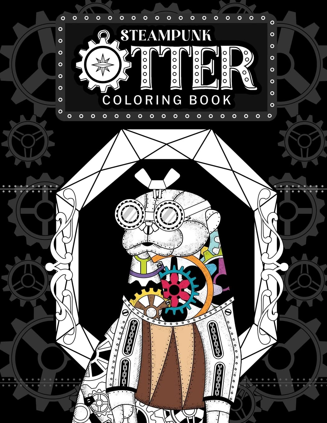 Steampunk Otter Coloring Book Film, Art & Culture