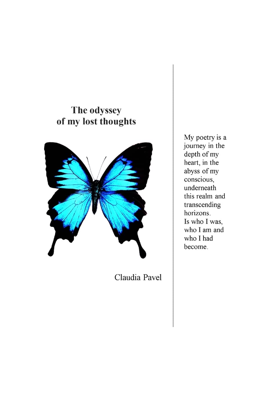 The odyssey of my lost thoughts Poetry