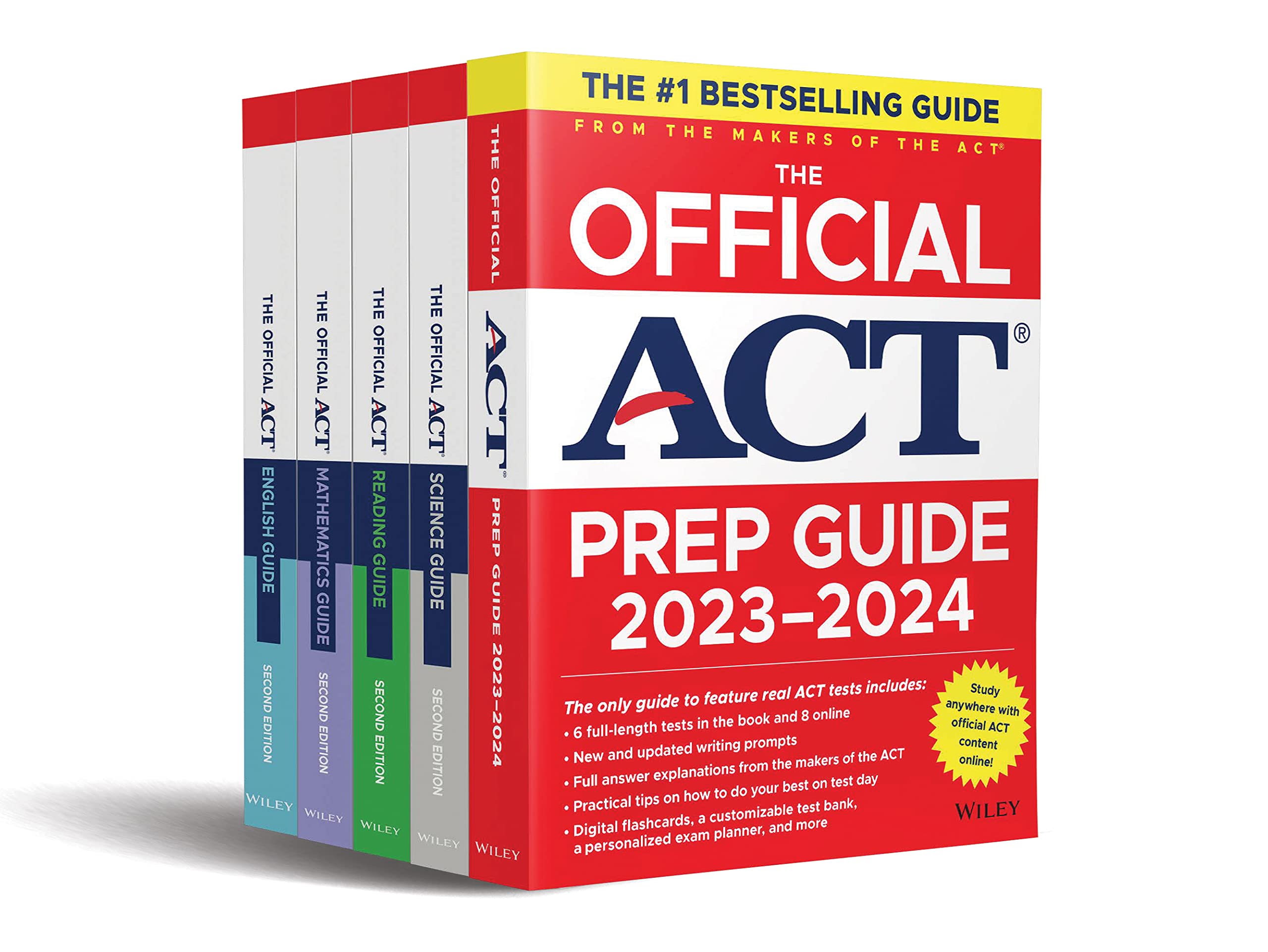 The Official ACT Prep & Subject Guides 2023-2024 Complete Set: Includes The Official ACT Prep, English, Mathematics, Reading, and Science Guides + 8 Practice Tests + Bonus Online Content Learning & Reference