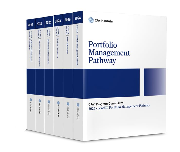 2026 CFA Program Curriculum Level III Portfolio Management Pathway Box Set: Portfolio Management Pathway / Volume 1 Asset Allocation / Volume 2 ... / Volume 5 Ethical and Professional Standards Business, Finance & Career