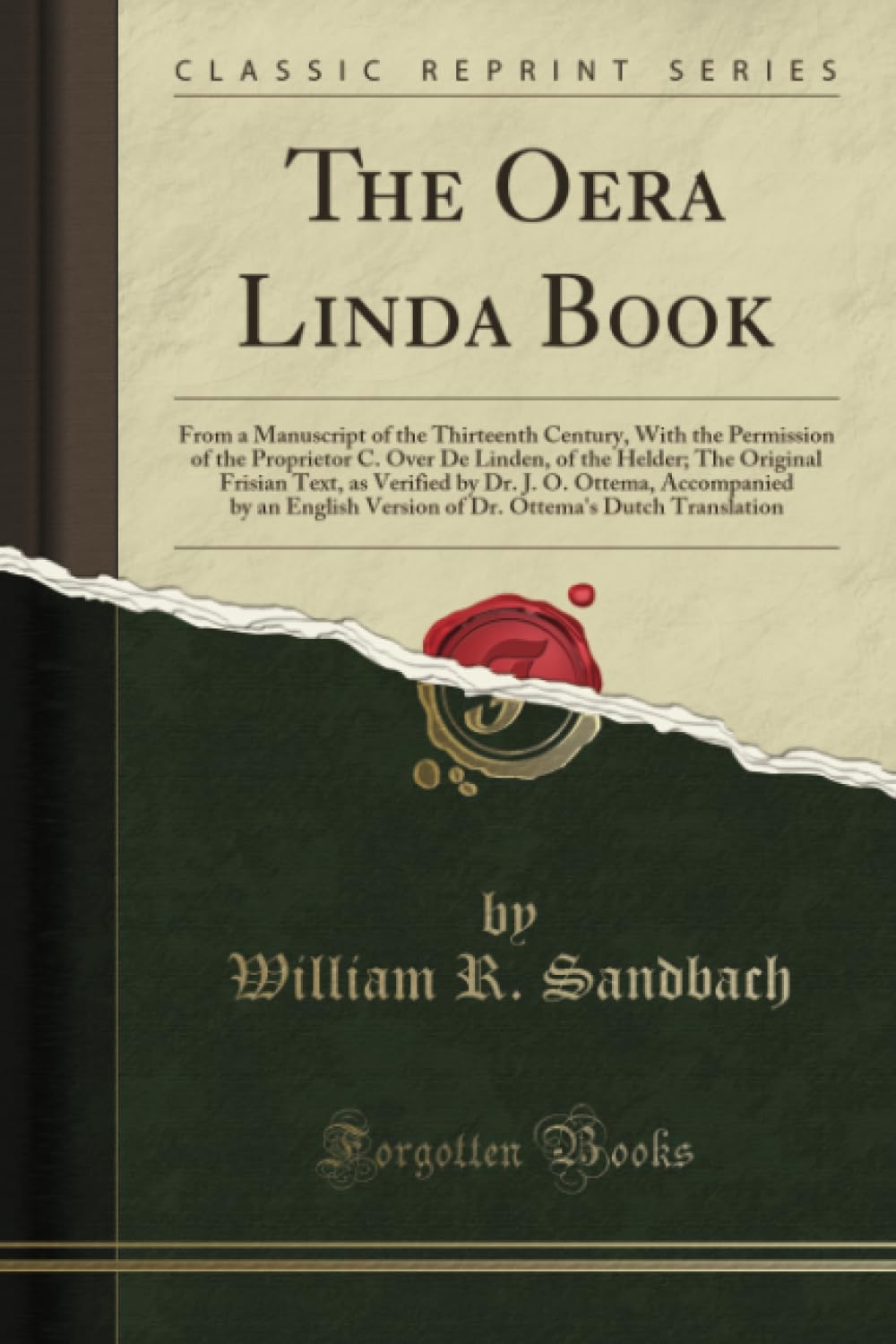 The Oera Linda Book (Classic Reprint) Social Sciences