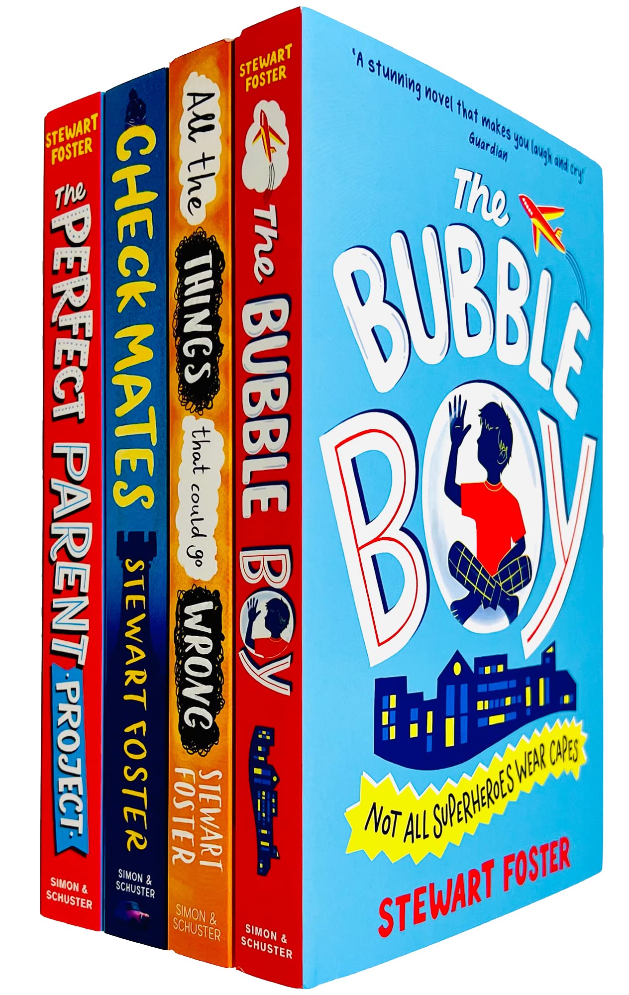 Stewart Foster 4 Books Collection Set (The Bubble Boy, All The Things That Could Go Wrong, Check Mates & The Perfect Parent) Fiction